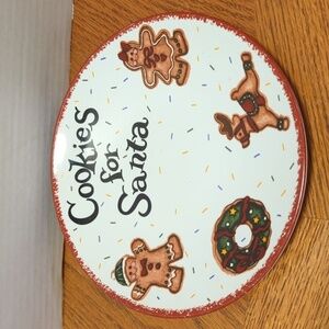 East West Distributing Comp. Christmas 8" Cookie Plate